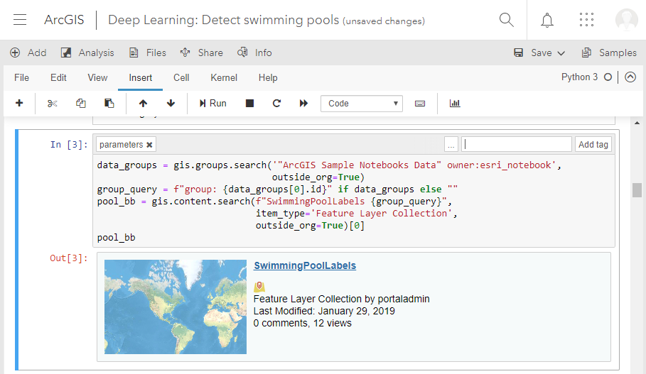 Adding a parameters tag